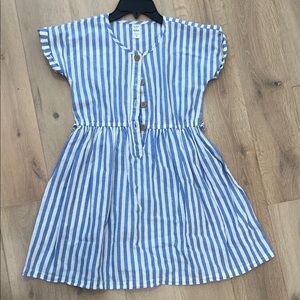 Carter's Blue and White Striped Casual Dress